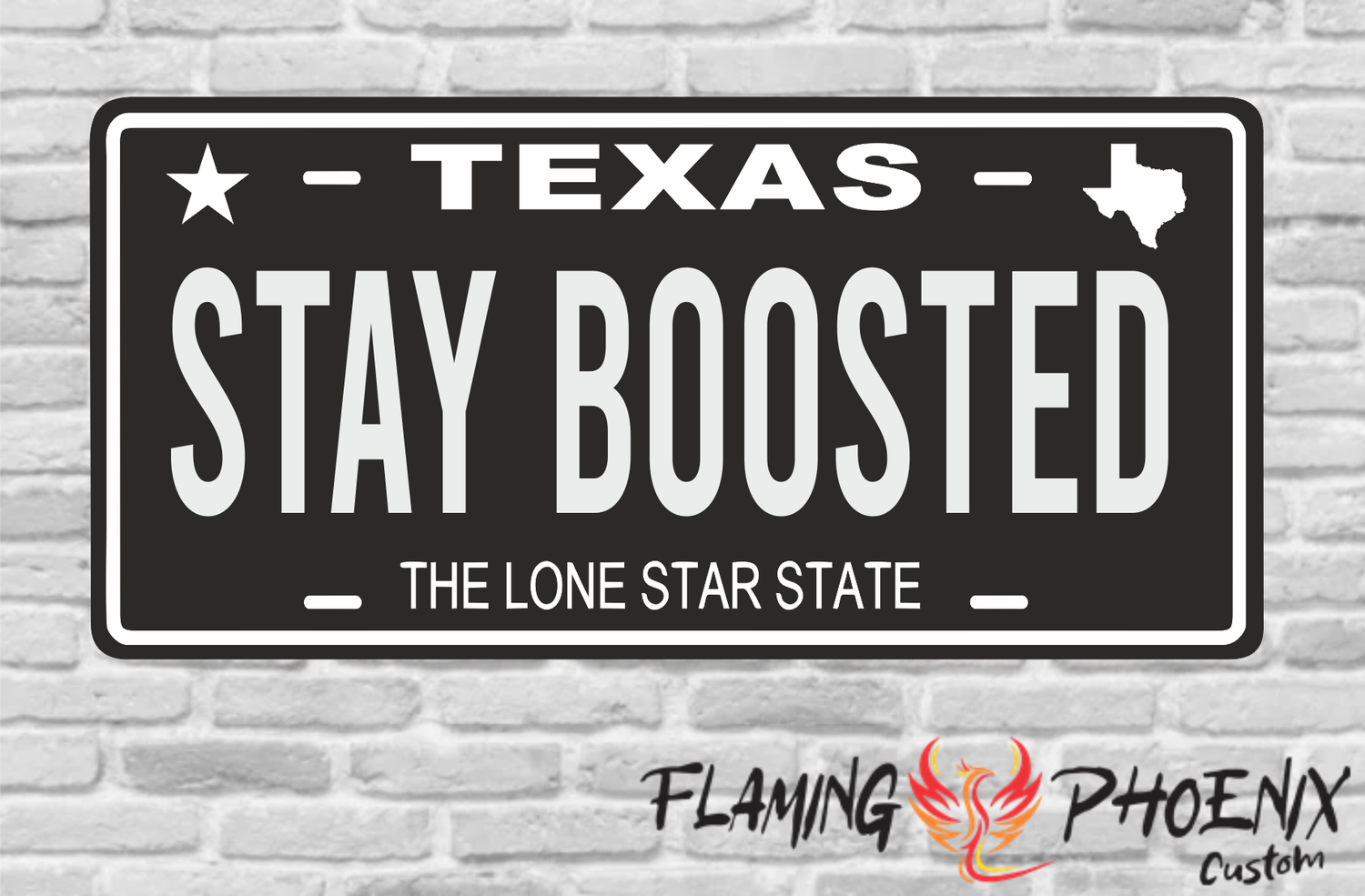 STAY BOOSTED PLATE