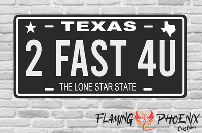 2 FAST 4U PLATE