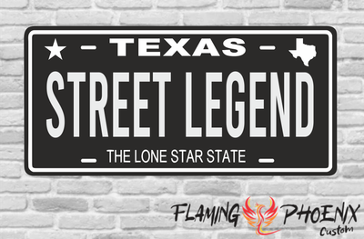 STREET LEGEND PLATE