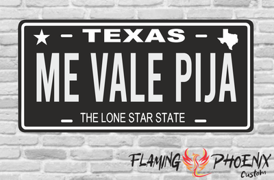 ME VALE PIJA PLATE