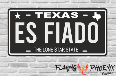 ES FIADO PLATE