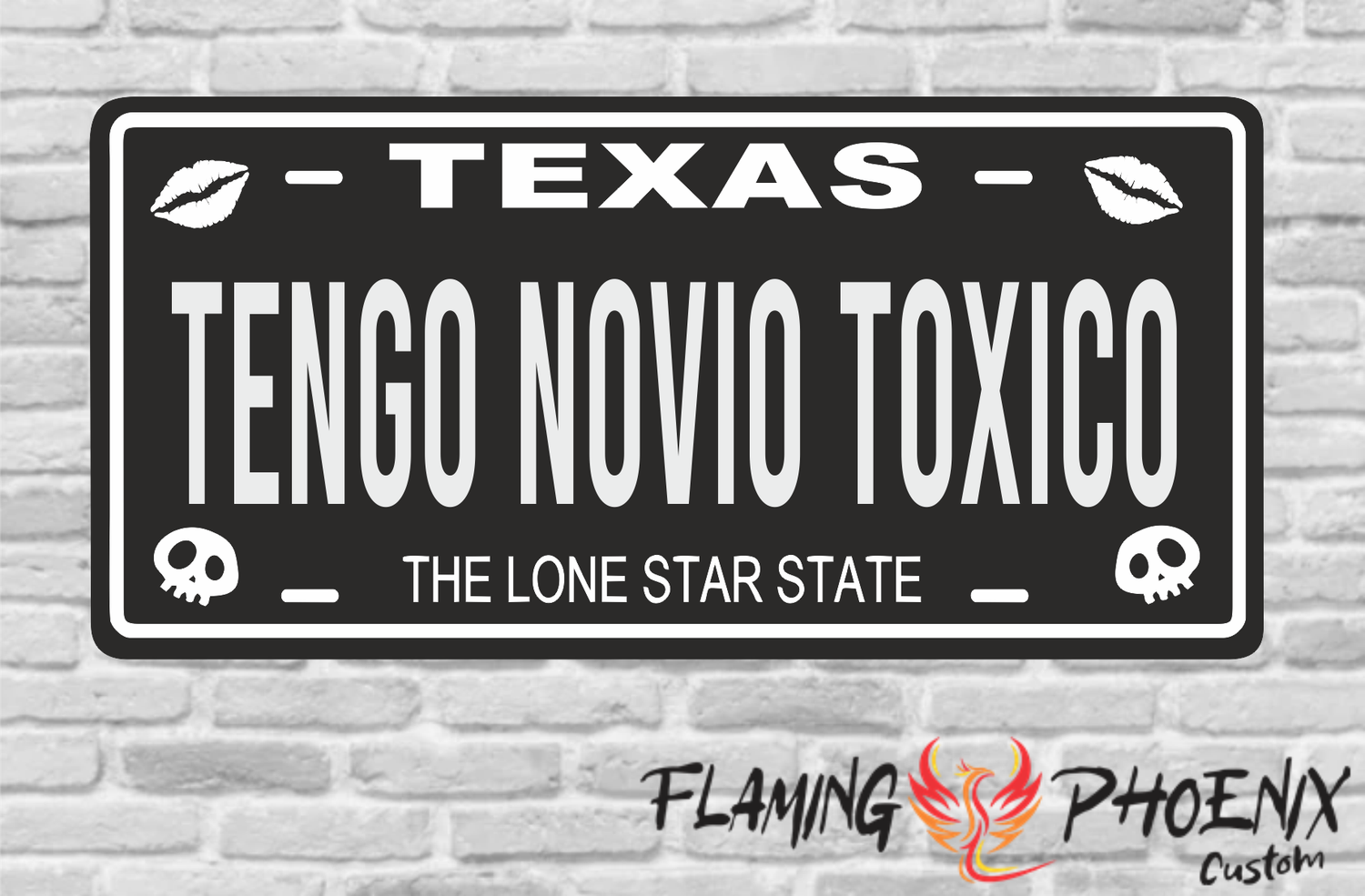 TENGO NOVIO TOXICO PLATE