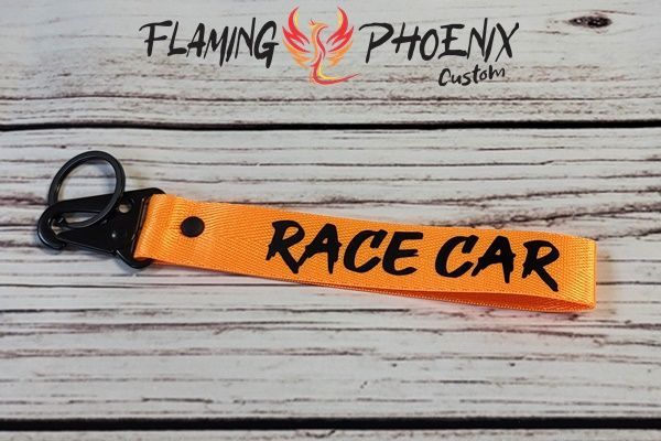 Race car keychain