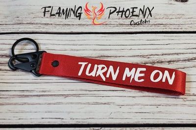 Turn me on keychain