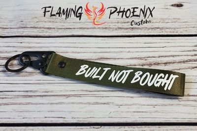 Built not bought keychain