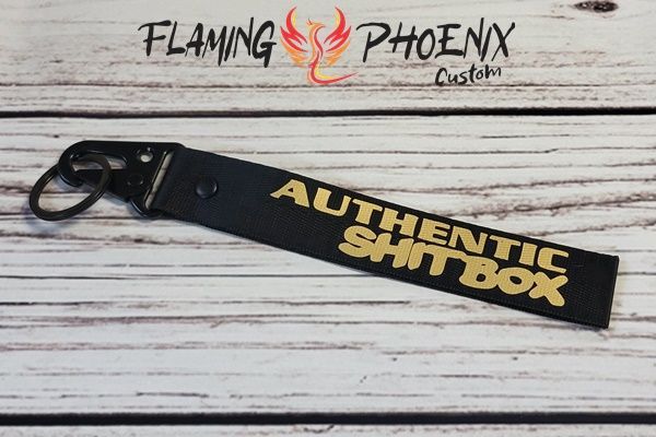 Authentic shit box keychain