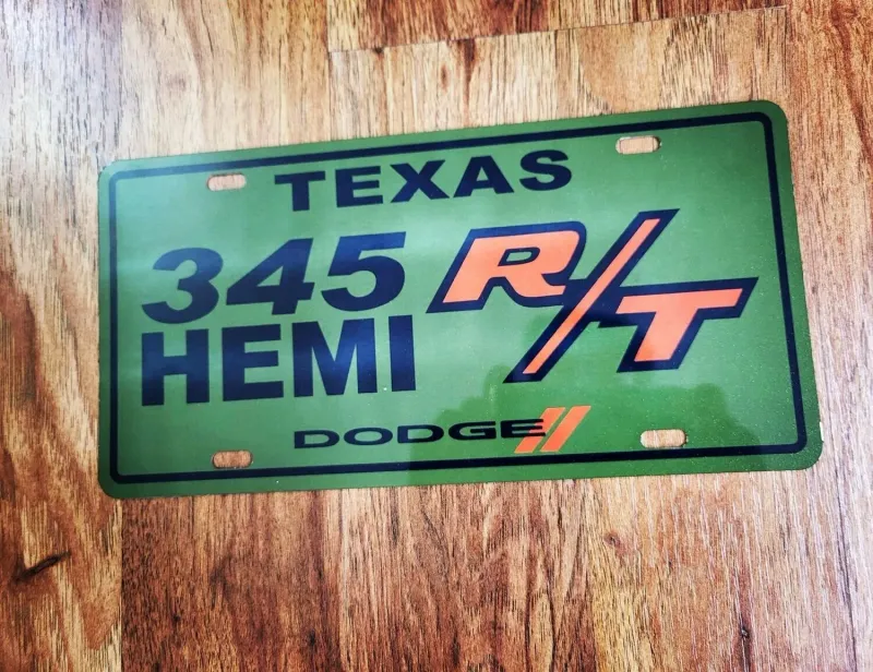 345 HEMI R/T PLATE