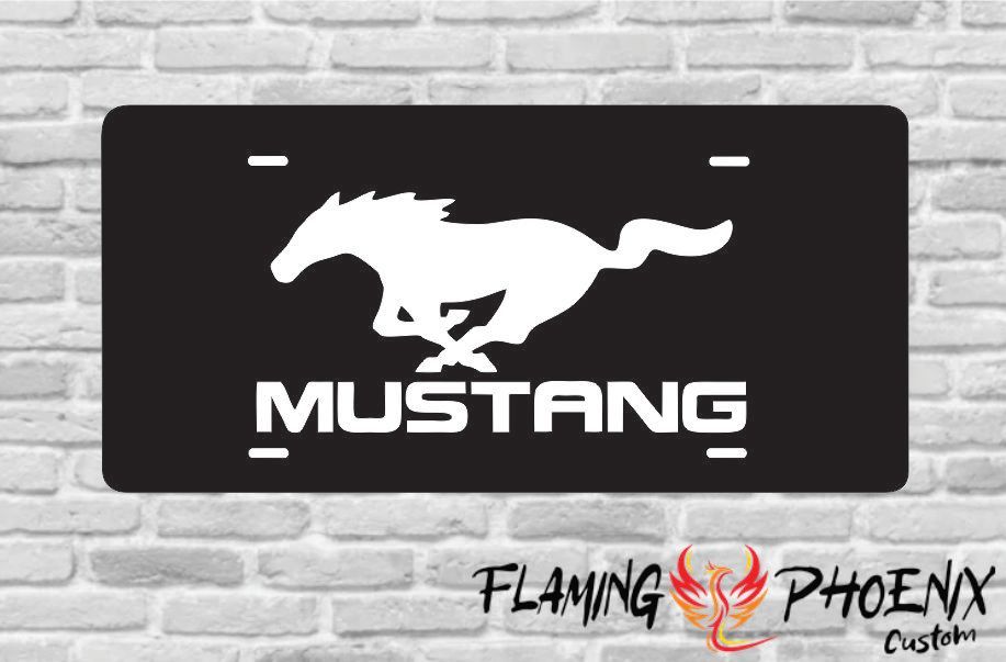 MUSTANG HORSE PLATE