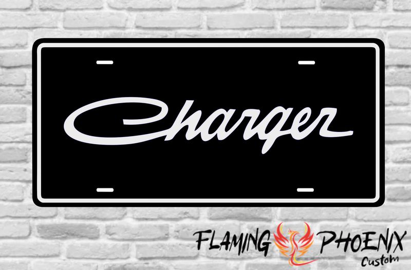 DODGE CHARGER LETTERS PLATE
