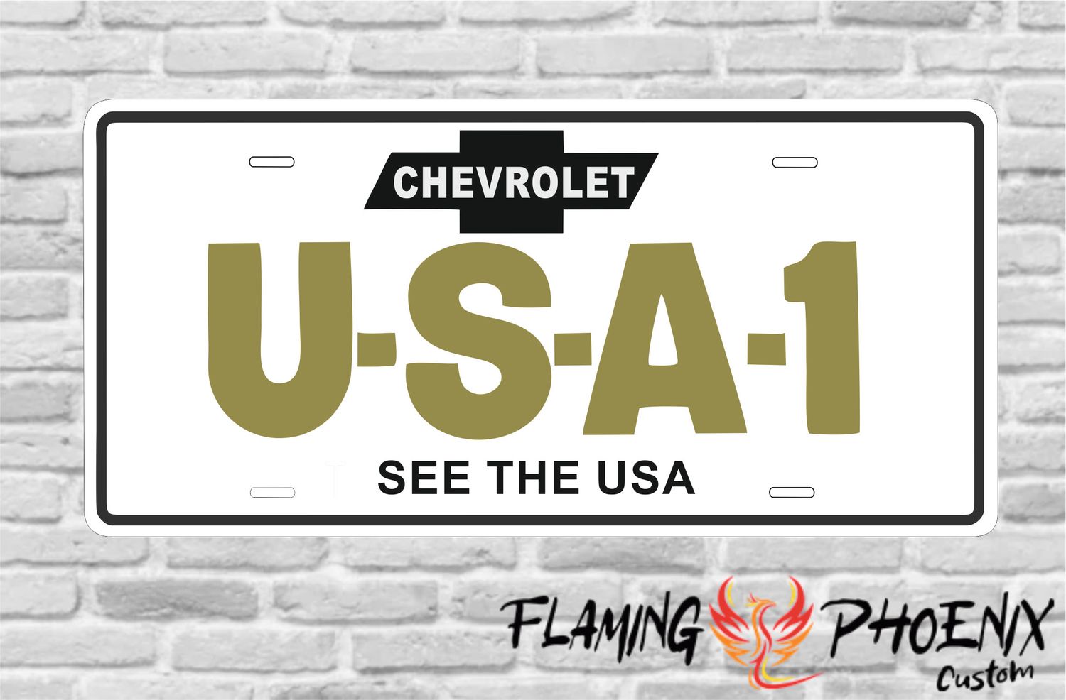 CHEVROLET USA 1 SEE THE USA PLATE