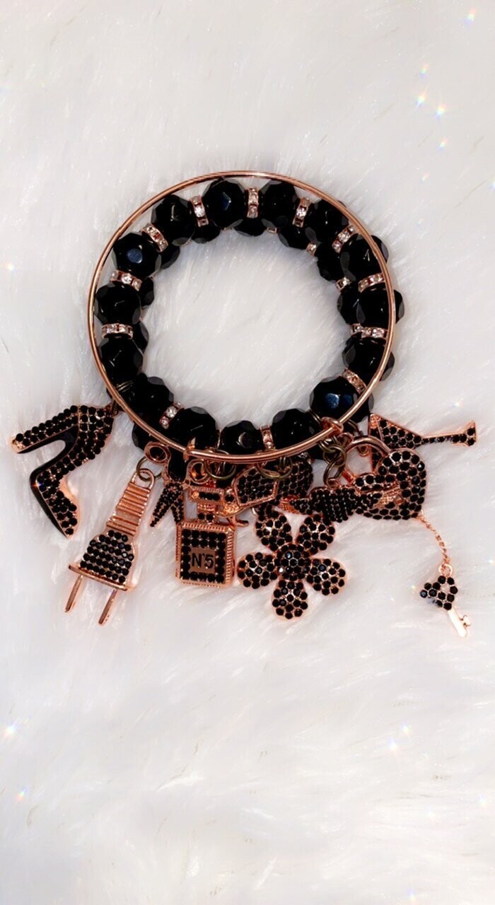 Black & Rose Gold w/ Bangle
