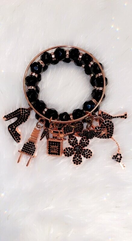 Black & Rose Gold w/ Bangle