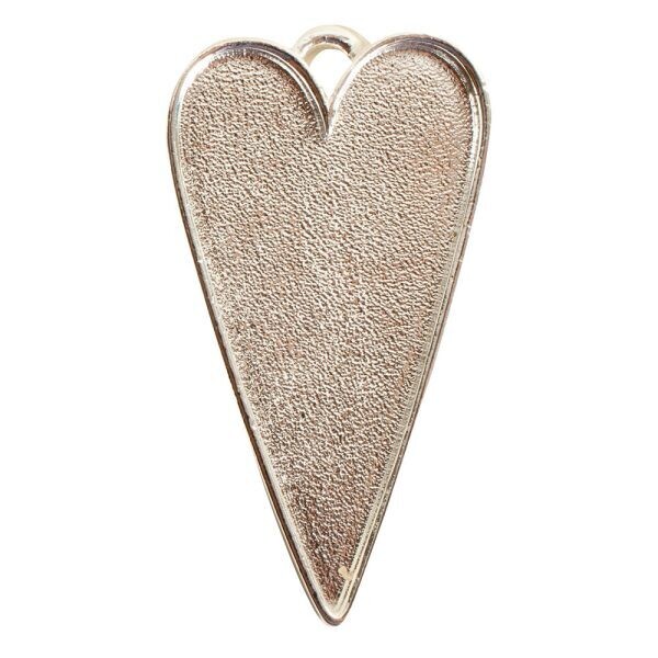 Nunn Designs Grande Pendant Heart Sterling Silver Plate