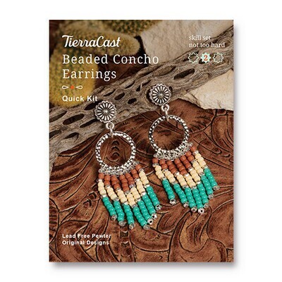 Beaded Concho Earrings Kit