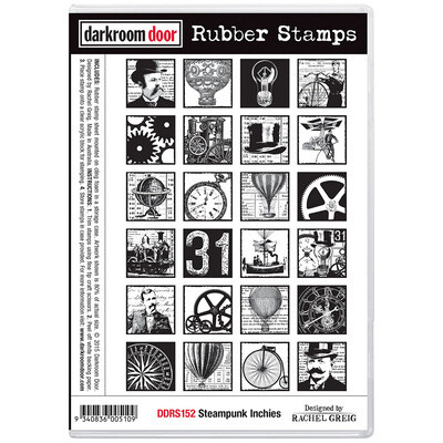 Steampunk Inchies - Darkroom Door Rubber Stamp Set