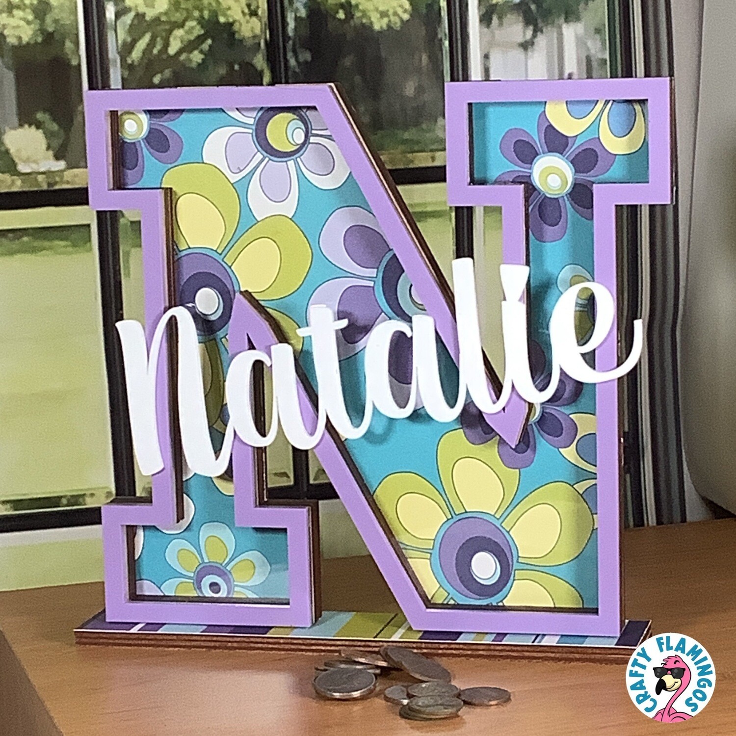 Custom Letter Bank with Personalized Name