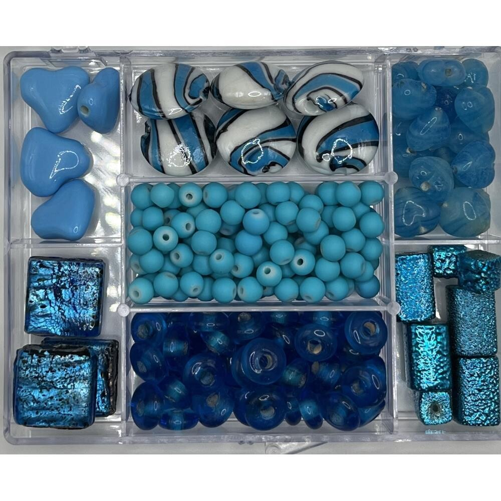 Bead Bazaar Blue-Glass Beads
