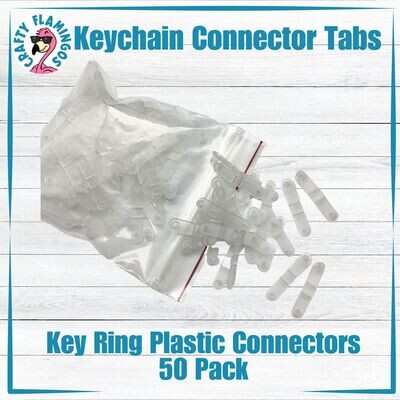 Keyring Plastic Connector Tabs - Keychains and Lanyards