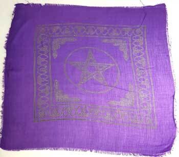 Pentagram altar cloth
