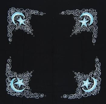Celtic Moon Altar Cloth or Scarve (36&quot; x 36&quot;)