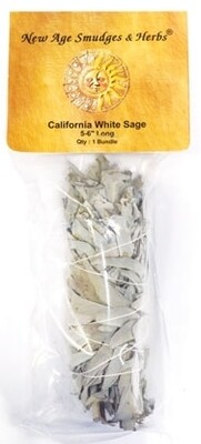 White Sage smudge stick 5-6&quot;