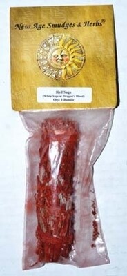 Dragons Blood &amp; White Sage smudge stick 3-4&quot;