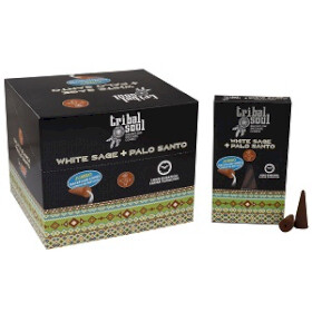 White Sage + Palo Santo Backflow Cones