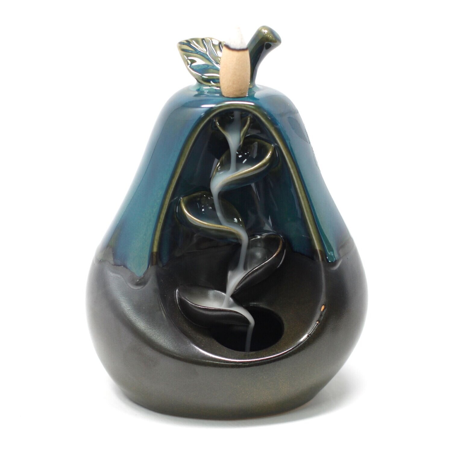 Pear backflow burner