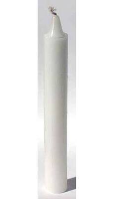 White 6&quot; Taper Candle (off white in color)