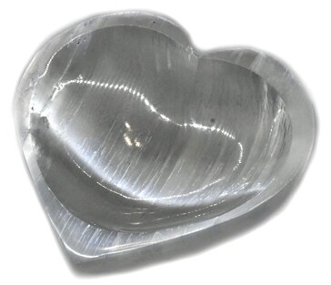 4&quot; Selenite Heart bowl