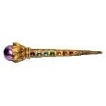 8 1/2" Ball &amp; Chakra Stones wand