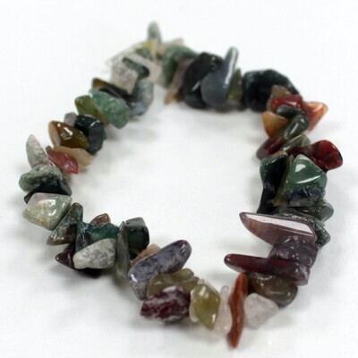 Moss  Agate chip bracelet