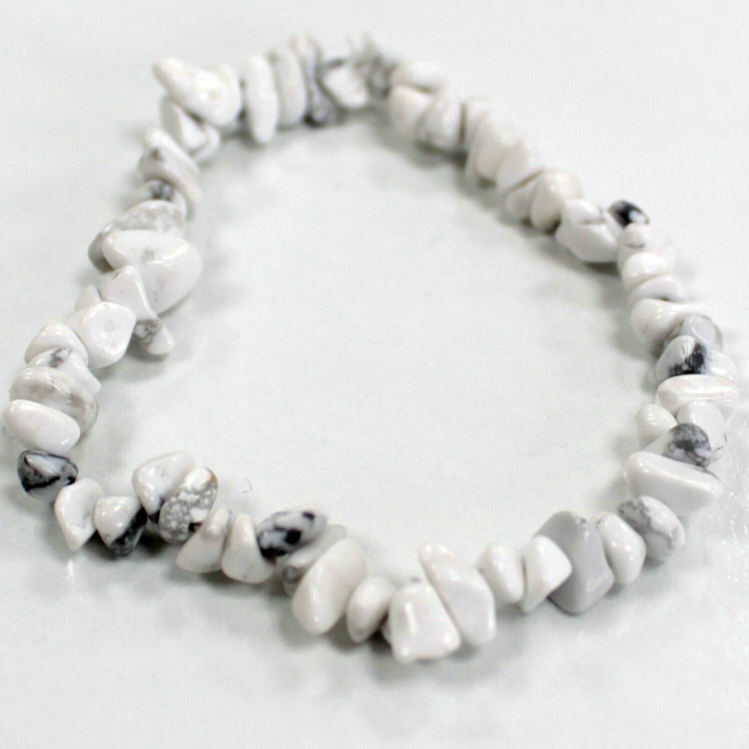 White Jasper chip bracelet