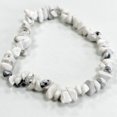 White Jasper chip bracelet