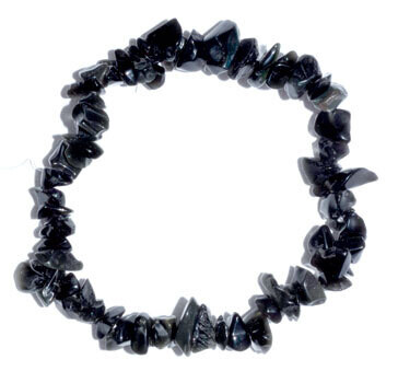 Obsidian Chip Bracelet