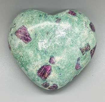 3&quot; Ruby Zoisite heart
