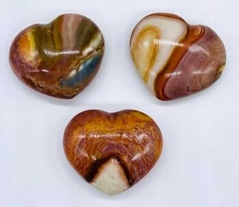 Jasper, Polychrome Heart (1 1/4&quot;)