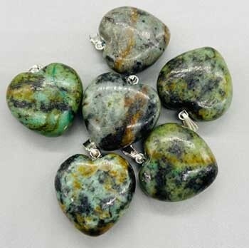 1&quot; Turquoise, African heart