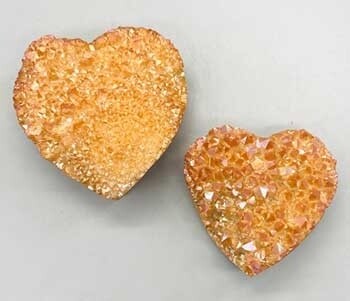 2-3&quot; Champagne druse heart