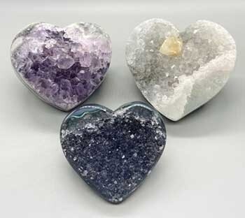 2-4&quot; Amethyst druse heart