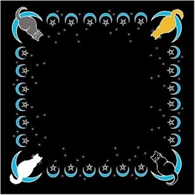 Moon Cat altar cloth 36&quot; x 36