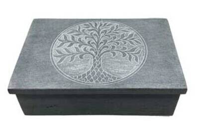 4&quot; x 6&quot; Tree of Life soapstone box