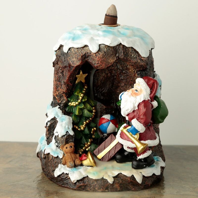 Christmas Santa&#39;s Grotto Backflow Incense Burner