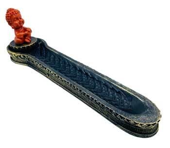 10 1/4&quot; Orange Buddha burner