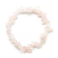 Rose Quartz chip bracelet