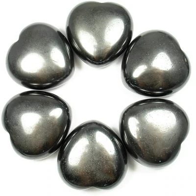 1 3/4&quot; Hematite heart