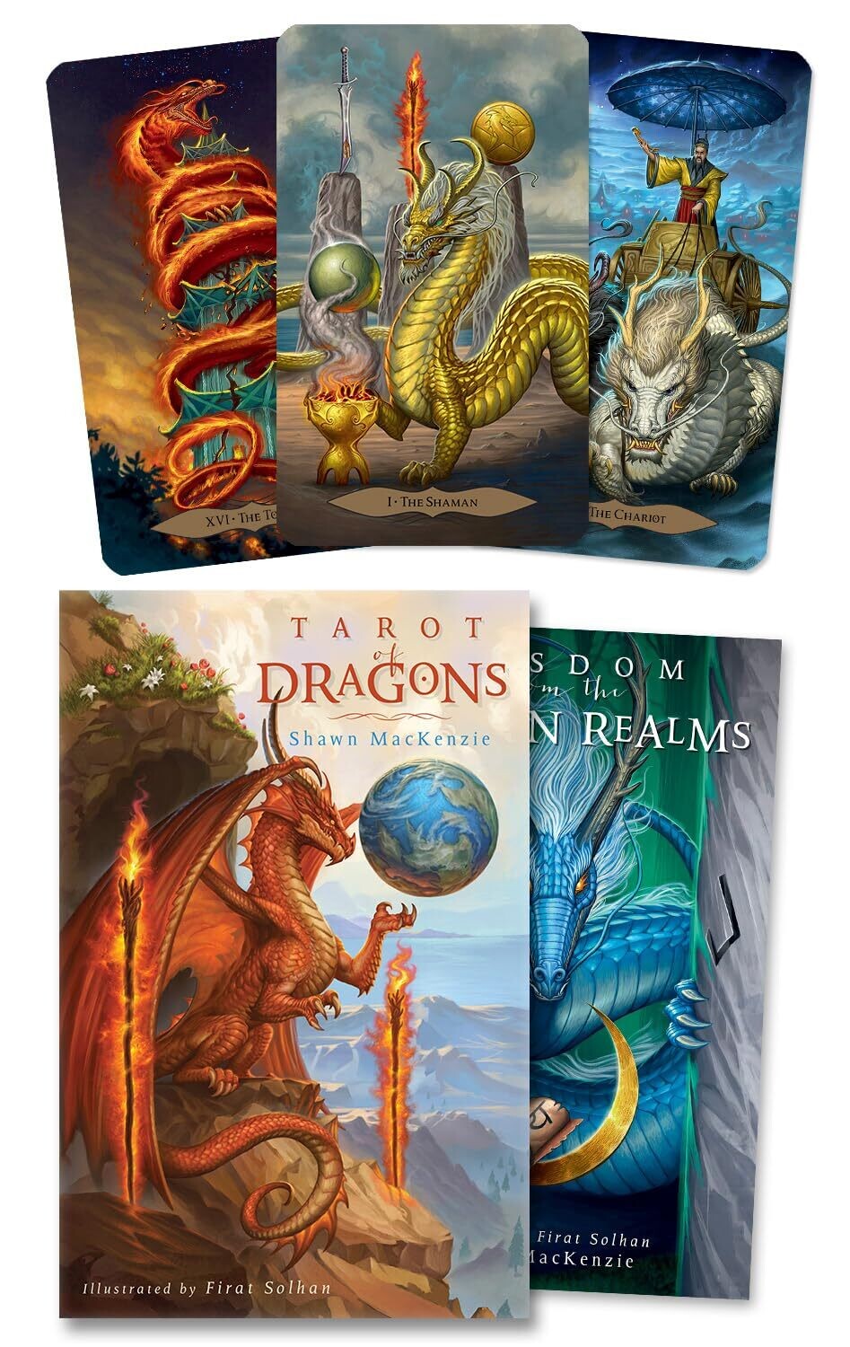 Tarot of Dragons deck &amp; book by Shawn MacKenzie