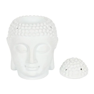 Buddah Head Oil Burner - White