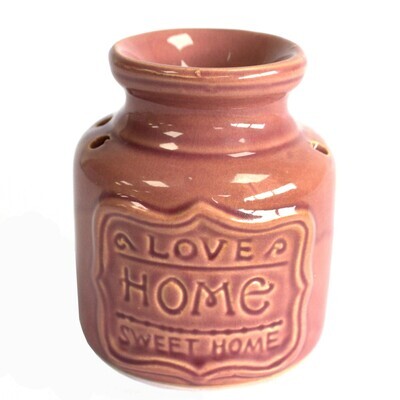 Lrg Home Oil Burner - Love Home Sweet Home (Pink)