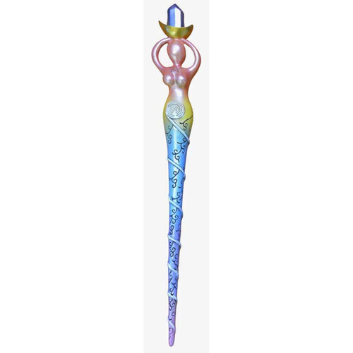 13 1/2&quot; Spiral Goddess wand